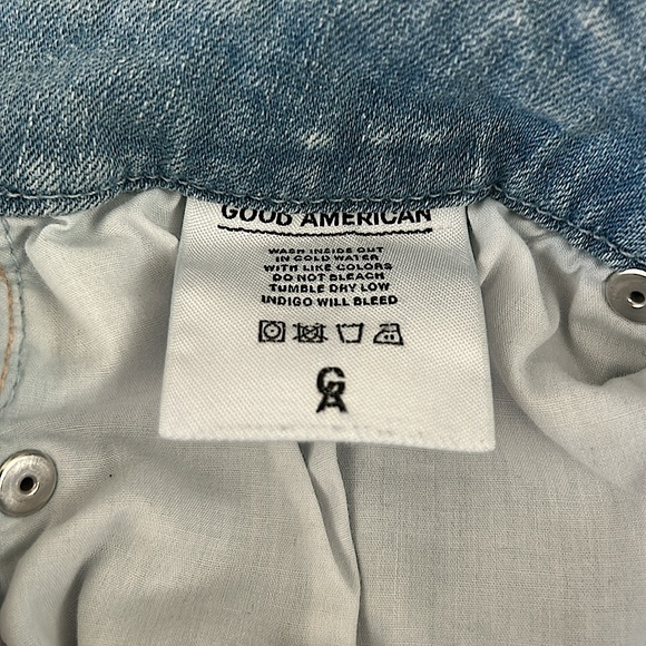 Good American Sexy Distressed Light Blue Denim Skinny Jeans Pants **Sz 10**🔥🔥 - Picture 7 of 9